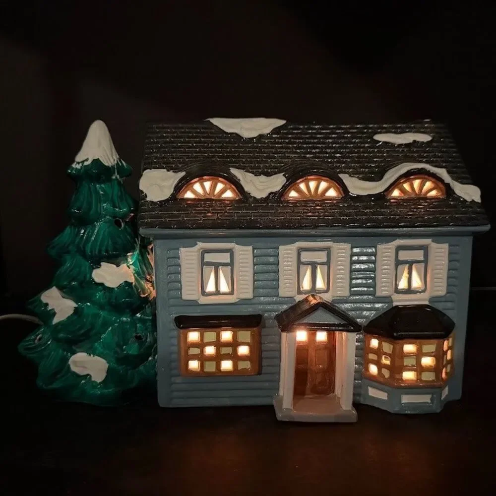 Department 56 Original Snow Village Springfield House 5027-0 1990 w/ Box-Retired